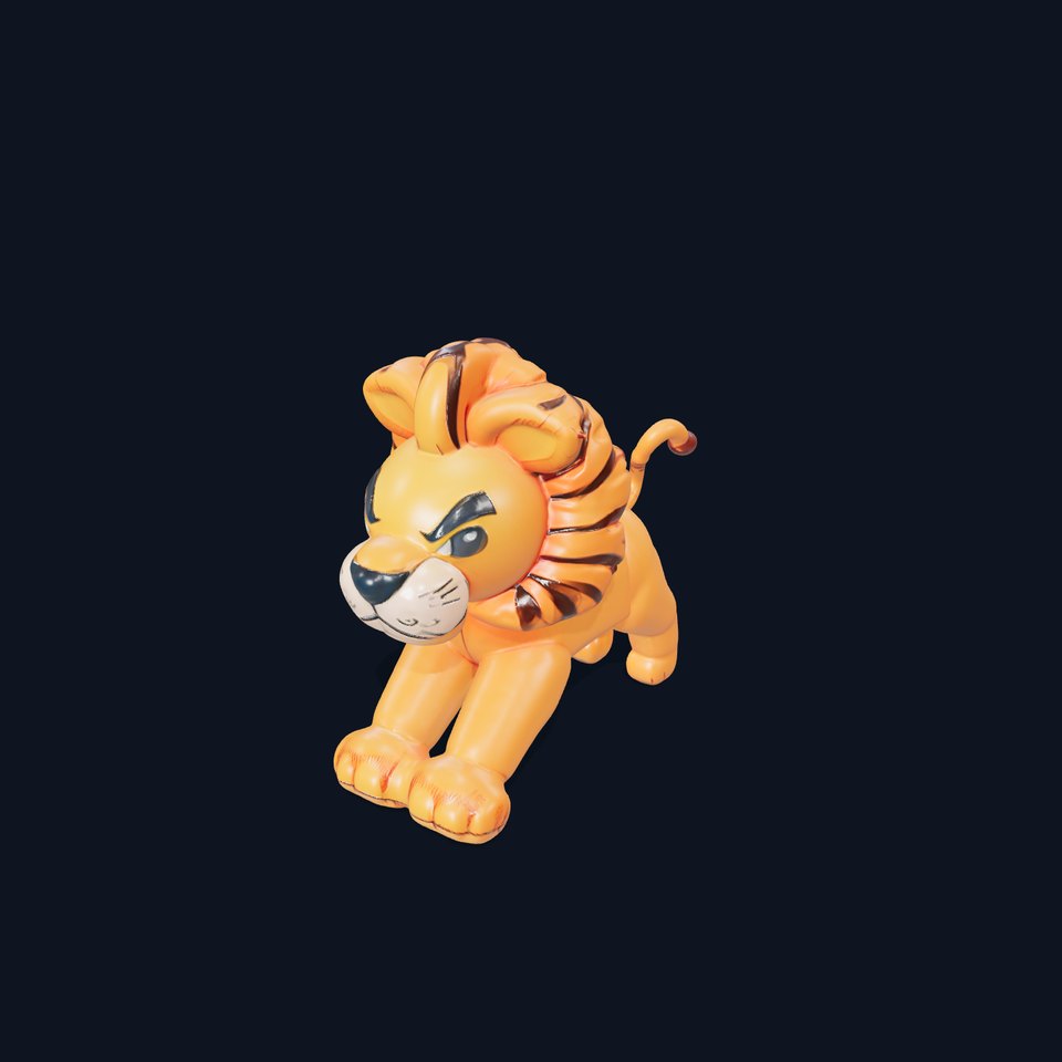 Playful Balloon Lion model pack